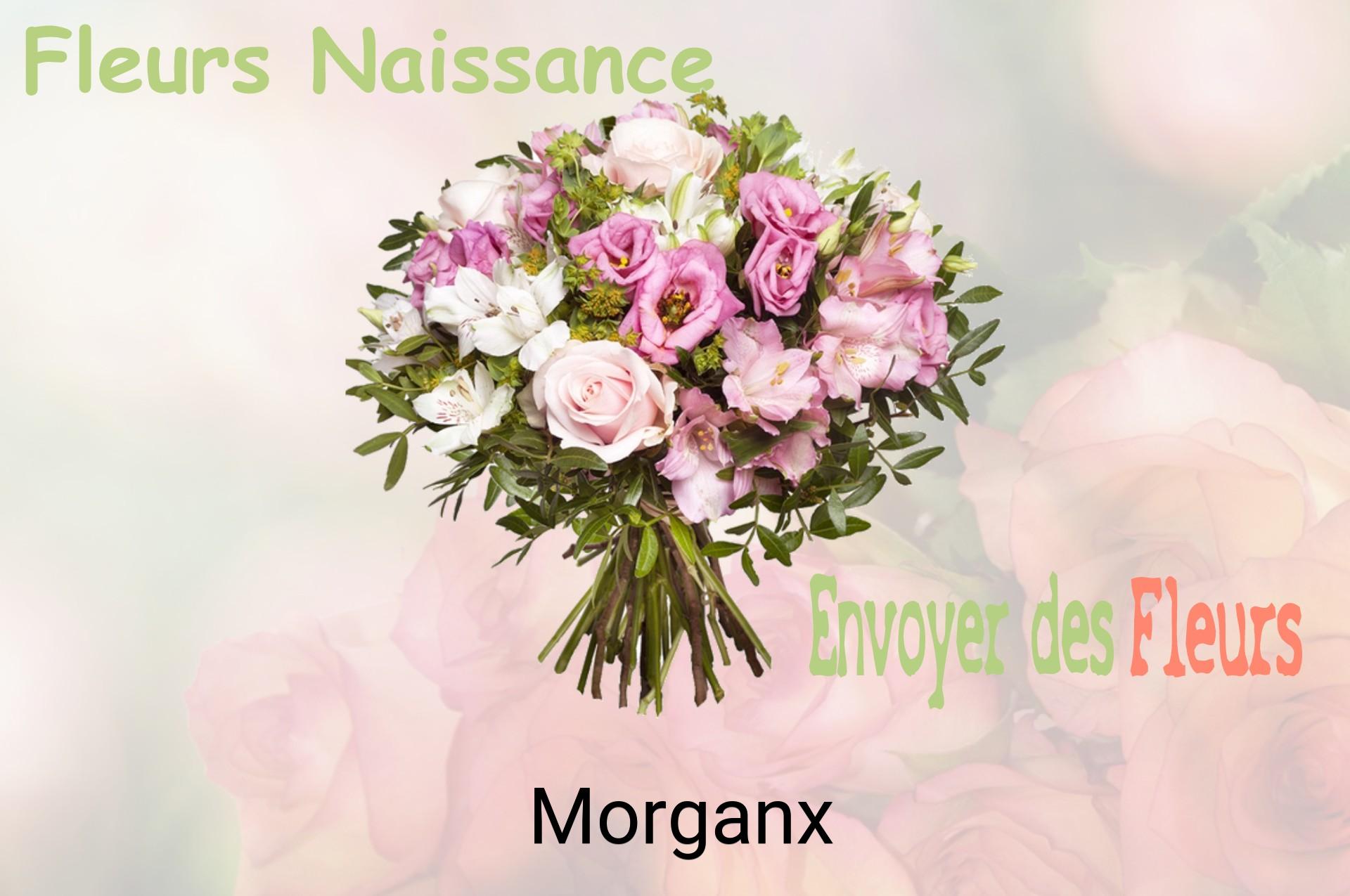 Bouquet de fleurs de naissance livré à Morganx